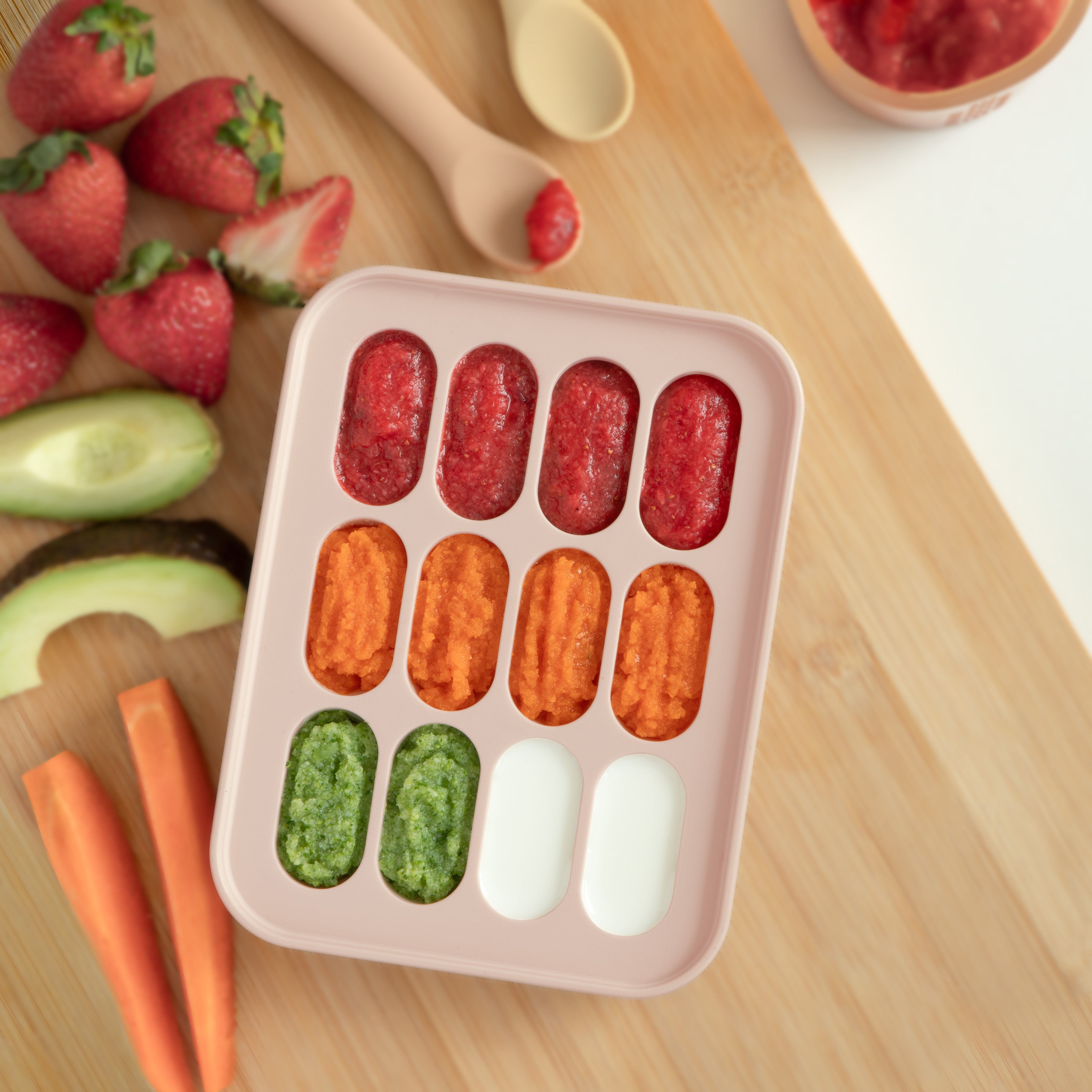 Moonkie-ar-لهاية تغذية طعام للأطفال - عبوة من 2-4