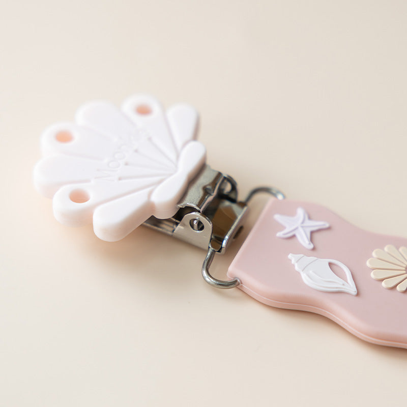 طقم مشبك اللهاية السيليكوني بدون خرز (عبوة من قطعتين)