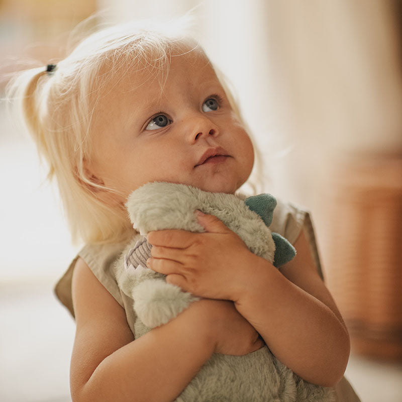 طقم دميتين – حقيبة ظهر الفيل & دمية الديناصور القطيفة