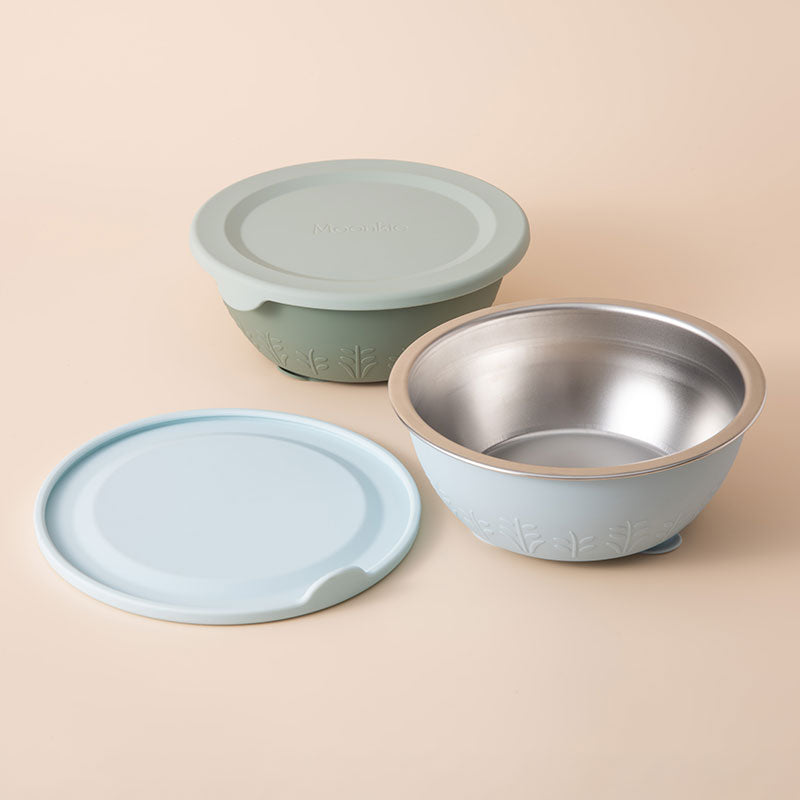 وعاء شفط من الستانلس ستيل والسيليكون – 385 مل