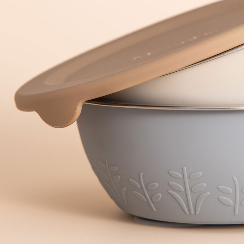 وعاء شفط من الستانلس ستيل والسيليكون – 385 مل