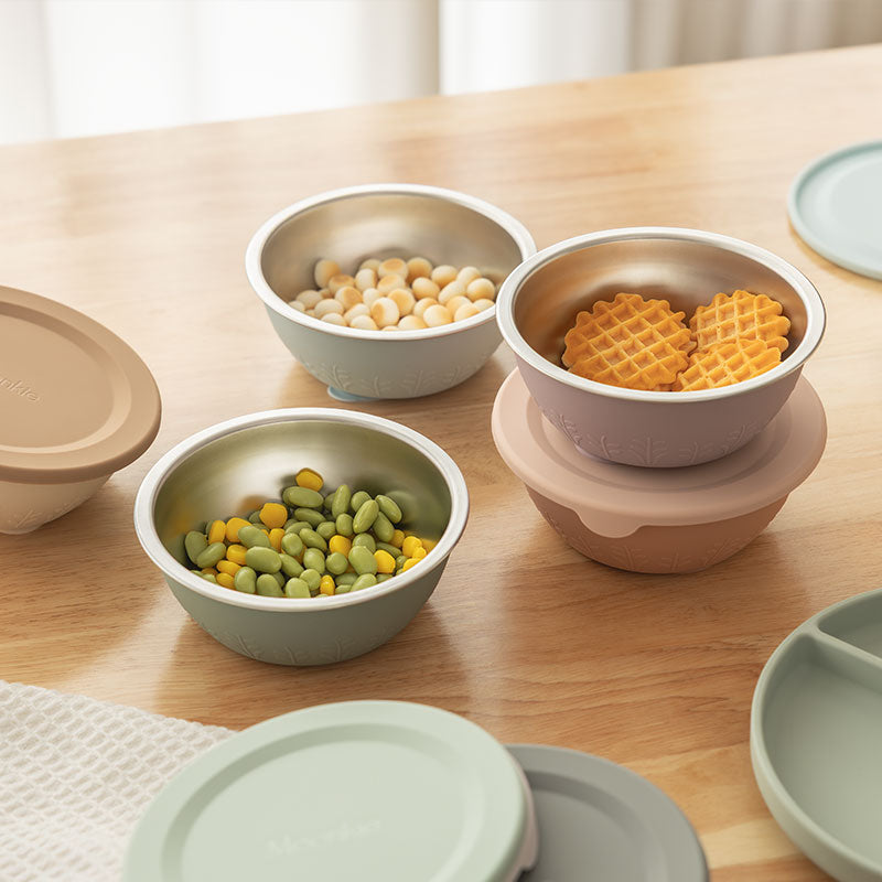 وعاء شفط من الستانلس ستيل والسيليكون – 385 مل