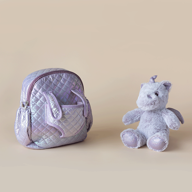 حقيبة ظهر Lilac على شكل وحيد القرن