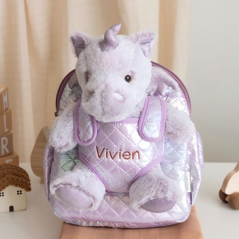 حقيبة ظهر Lilac على شكل وحيد القرن
