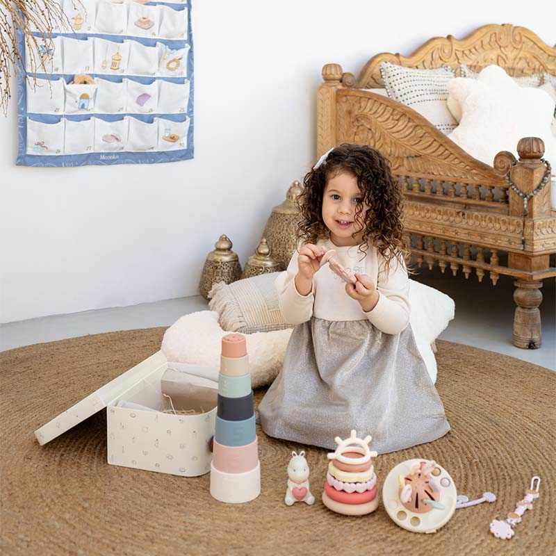 مجموعة هدايا وقت اللعب المطوّرة (تورد ناعم)