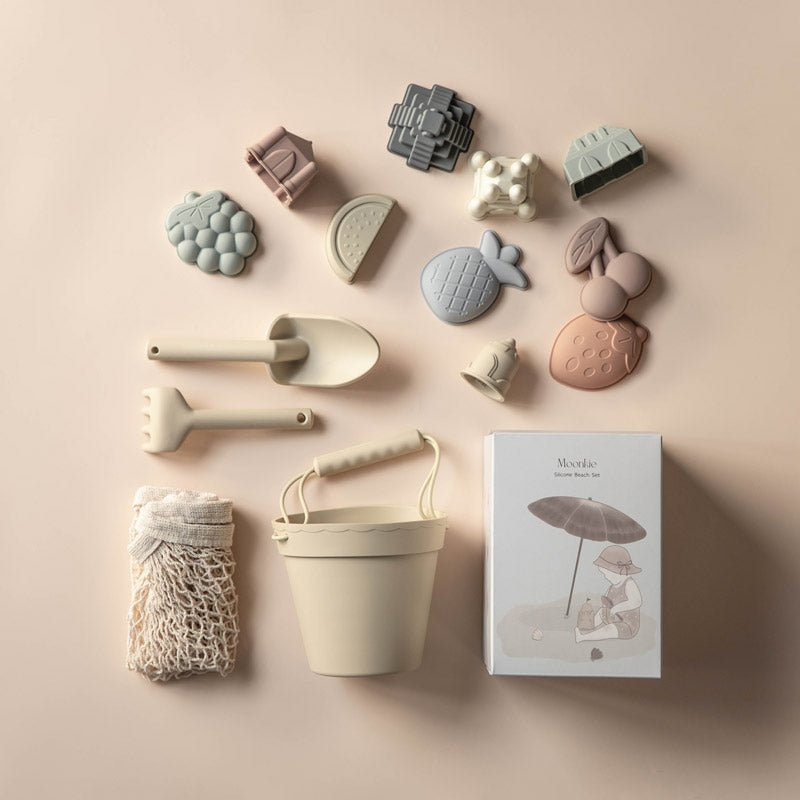 Moonkie-ar-طقم ألعاب شاطئ سيليكون (لون بيج)-9