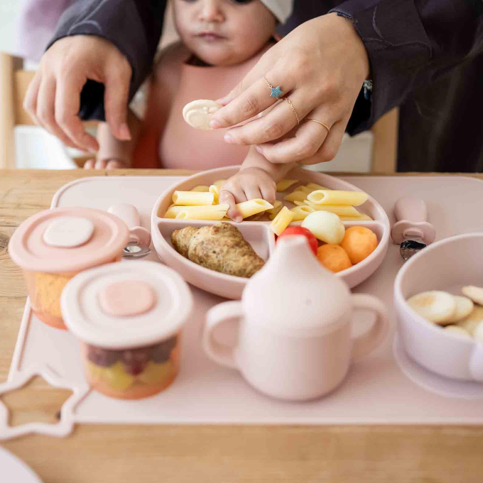 مجموعة هدايا أدوات الطعام (أحمر خدود/ضبابي)