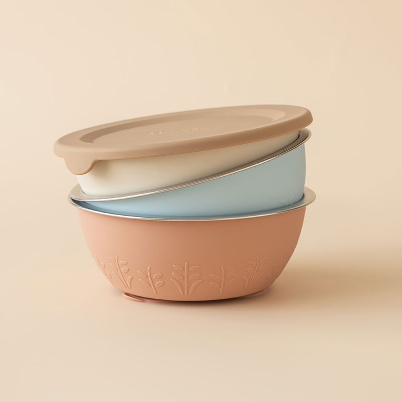 وعاء شفط من الستانلس ستيل والسيليكون – 385 مل